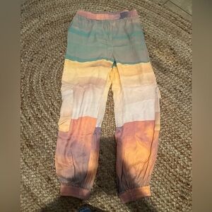 SATIN COLORFUL CARGO JOGGERS